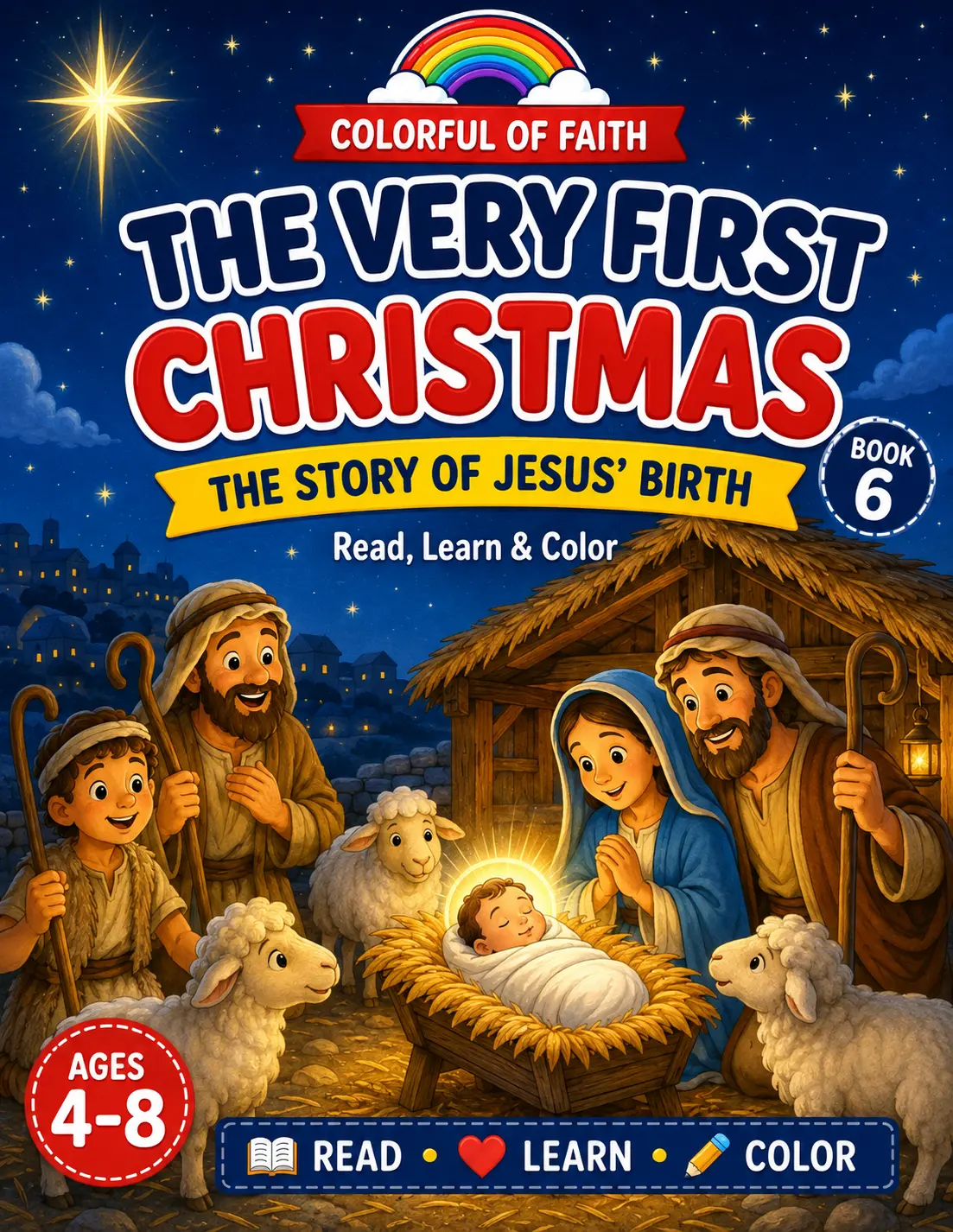 The Very First Christmas coloring book cover