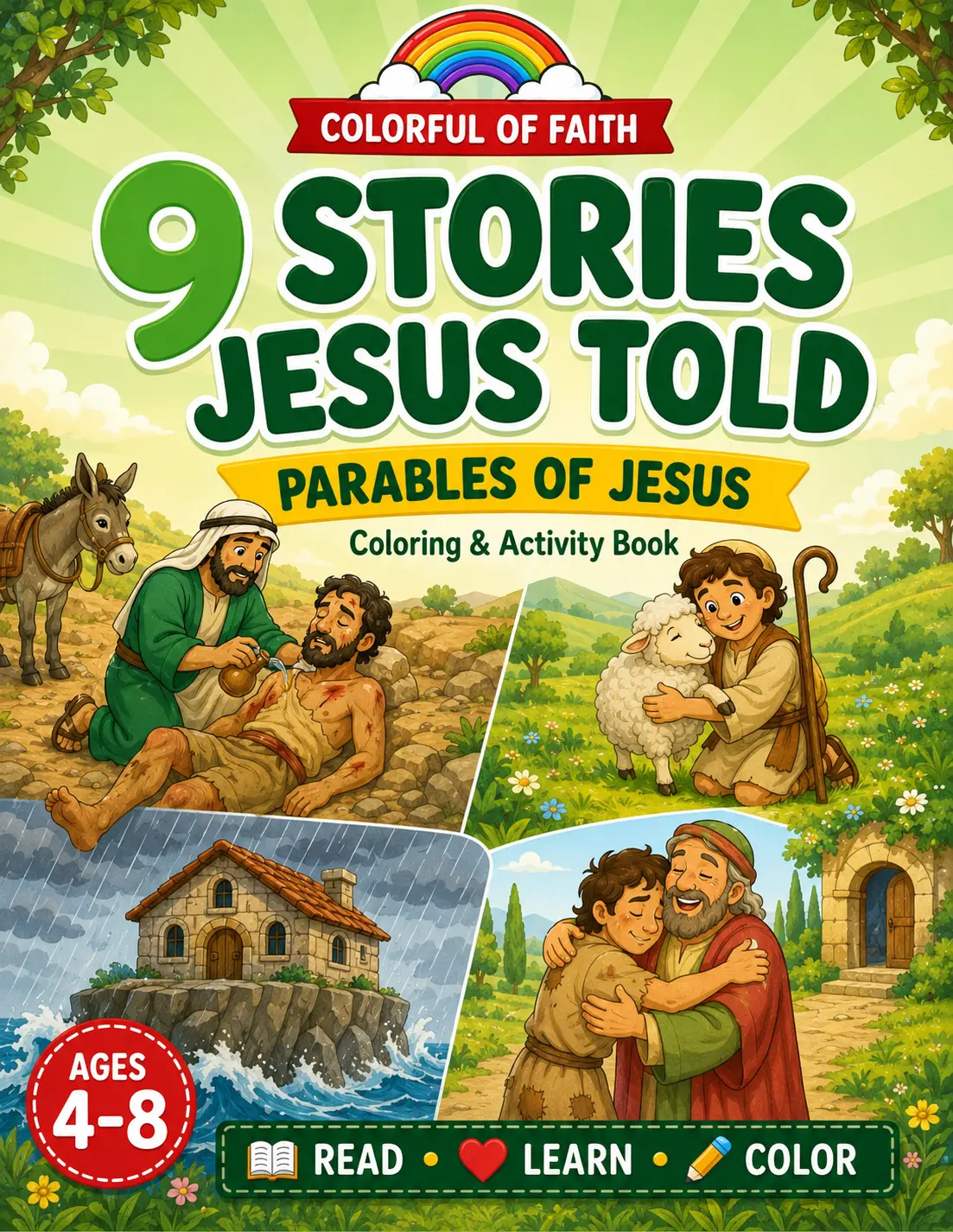 Stories Jesus Told coloring book cover